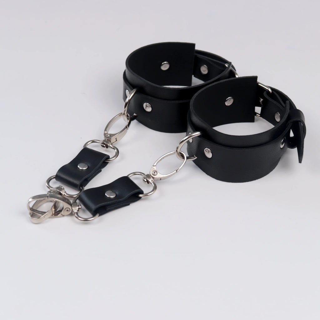 Leather Sponge BDSM Bondage Restraints Open Leg Adult SM Game Restrain Ropes Sex Swing for Women Sex Toys for Adults Couples