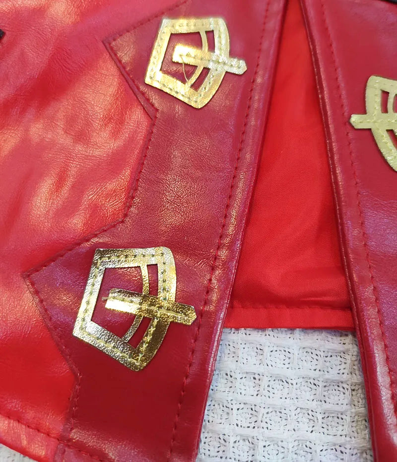 Vi Acrane Cosplay Costume Game Arcane Vi Red Wig Leather Jacket Halloween Carnival Outfits Vi Shoes Boots