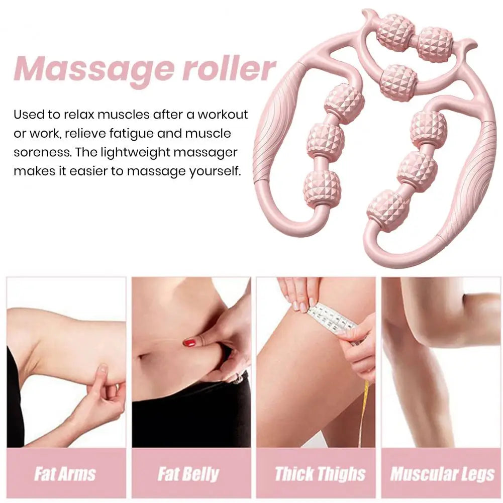 9 Rollers Leg Massage Roller Deep Tissue Massage Roller Soreness Relief Massage Roller Arm Muscle Relax Leg Beauty Rollers