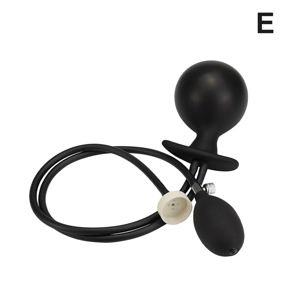 Body-Safe Silicone Expand Inflatable Anal Plug for Men Women Waterproof, Butt Plug Prostate Massager Adult Sex Toys Gay Anal Toy