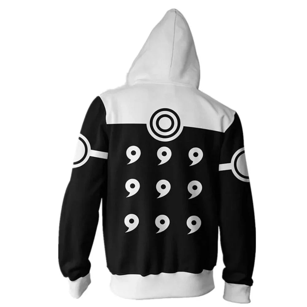 Anime Zip Hoodie Jackets Cosplay Clothes Costumes Men Hoodies Sweatshirts Zipper Tops Sasuke Sweatshirt Kakashi Tops