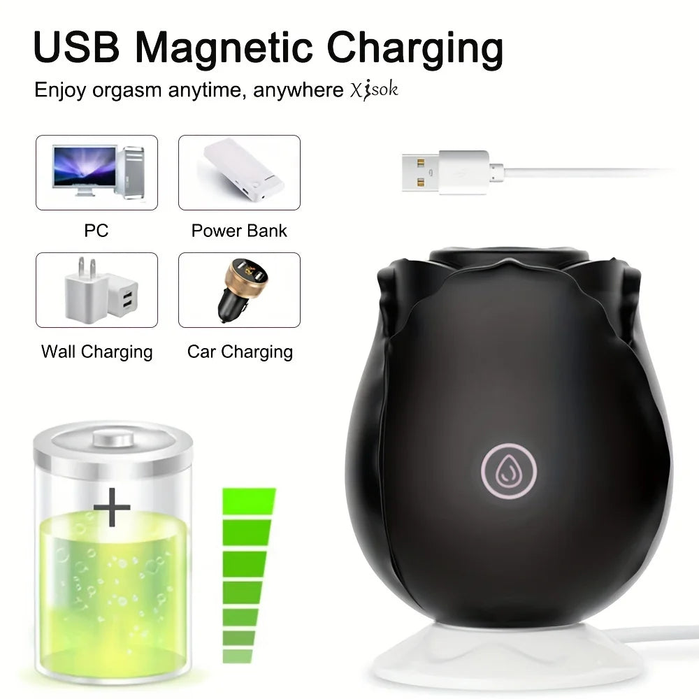 Vibrator Clitoral Stimulator Powerful Massager With Vibration For Women Sex Toy Wholesale Rose Vibrator For A Full Body 6 colors