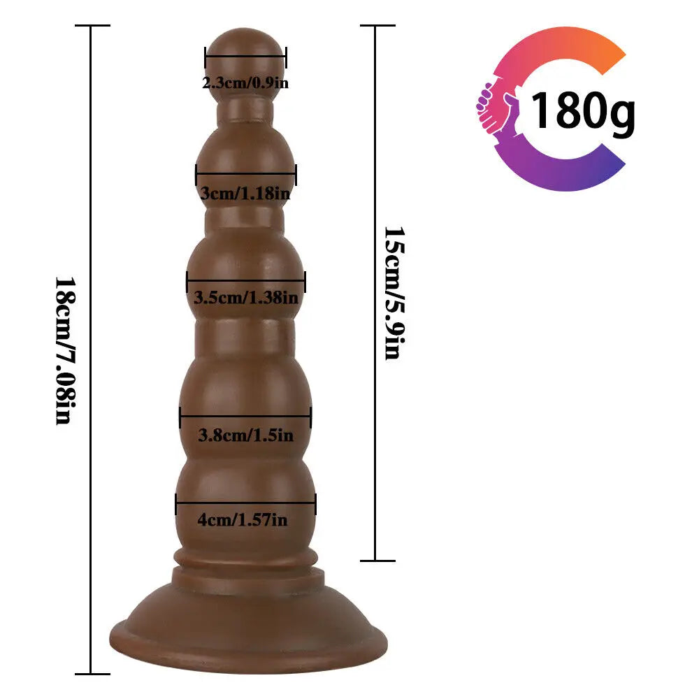 Anal Sex Toys Pull Beads Anal Dilator Soft Anal Plug Dildos with Suction Cup Stimulation Vagina Pagoda Vagina Anal Plug Sex Shop