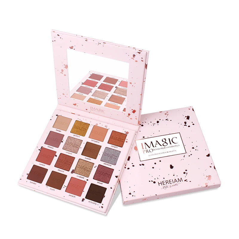 IMAGIC Eyeshadow Palette Matte Make Up Palette Highlight Blus Shimmer Pearlescent Waterproof  Eye shadow Powder And Body Paint