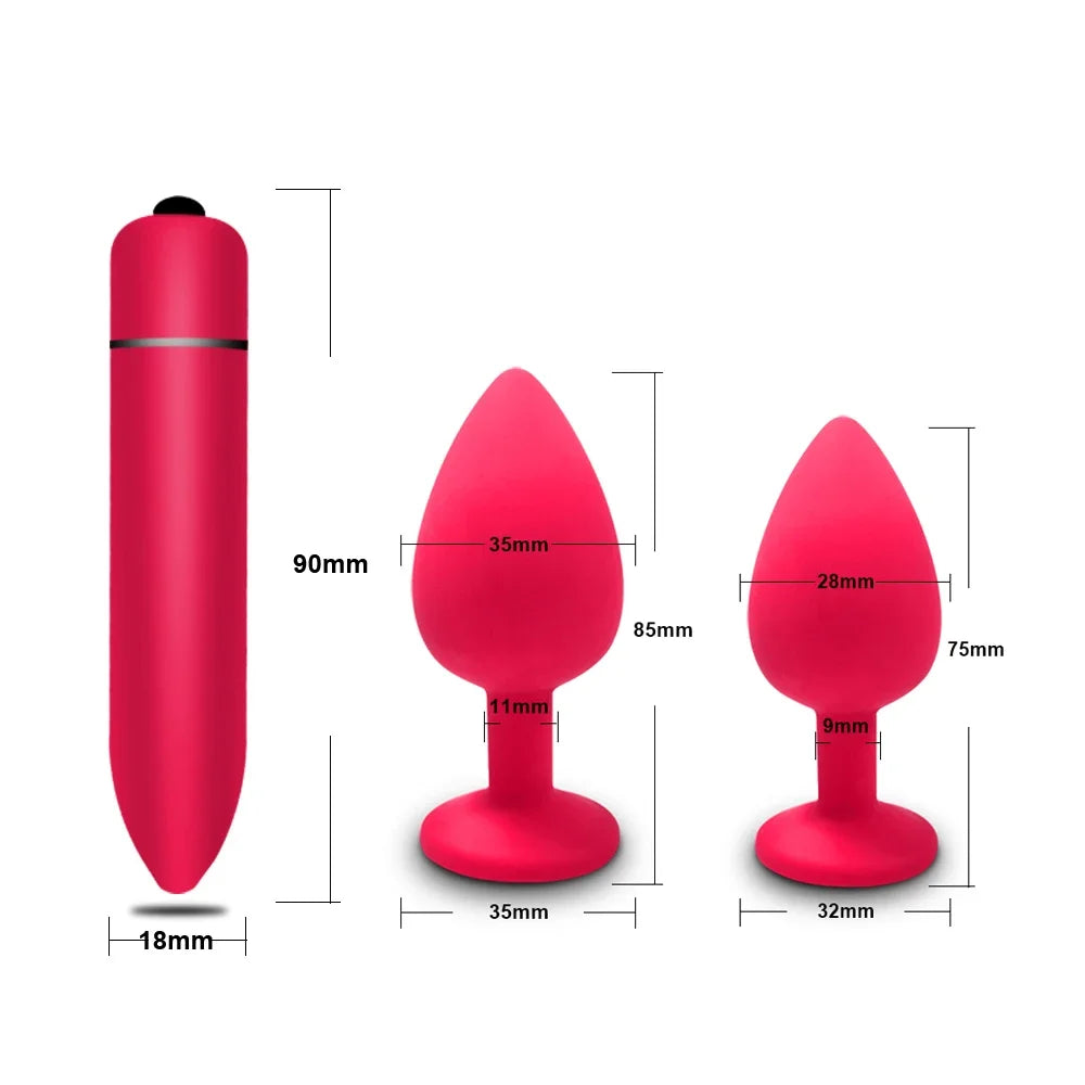 10 Speeds Mini Bullet Vibrator Massager Vagina Vibrator Erotic Masturbator Female Clitoris Stimulator Sex Toy for Women Anal Toy
