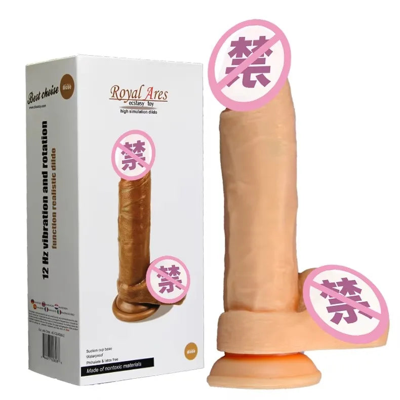 Big Vibrator Sex Toys Men Huge Realistic Dildos Soft Flesh Sex Toy Silicone Realistic Dildo for Women and Men