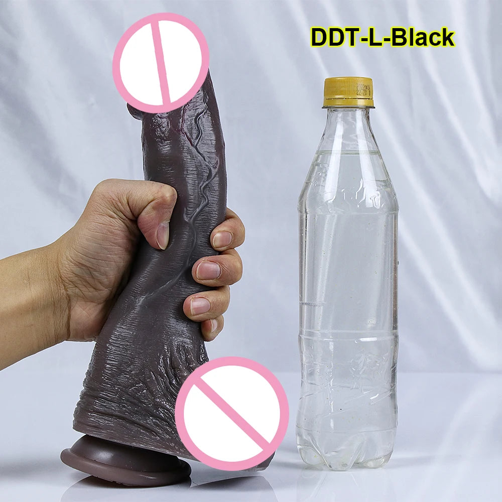 Huge Realistic Dildos for Women Real Skin Testicles Dildo Anal Vaginal Stimulation Strapon Big Glans Penis Sex Toys for Woman