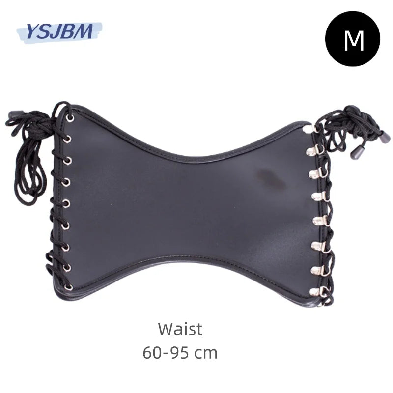 YSJBM Erotic Leather Corset Sex Toys with Fetish Slave Restraint Waist Costume for Women BDSM Bondage Sexy Lingerie Accessories