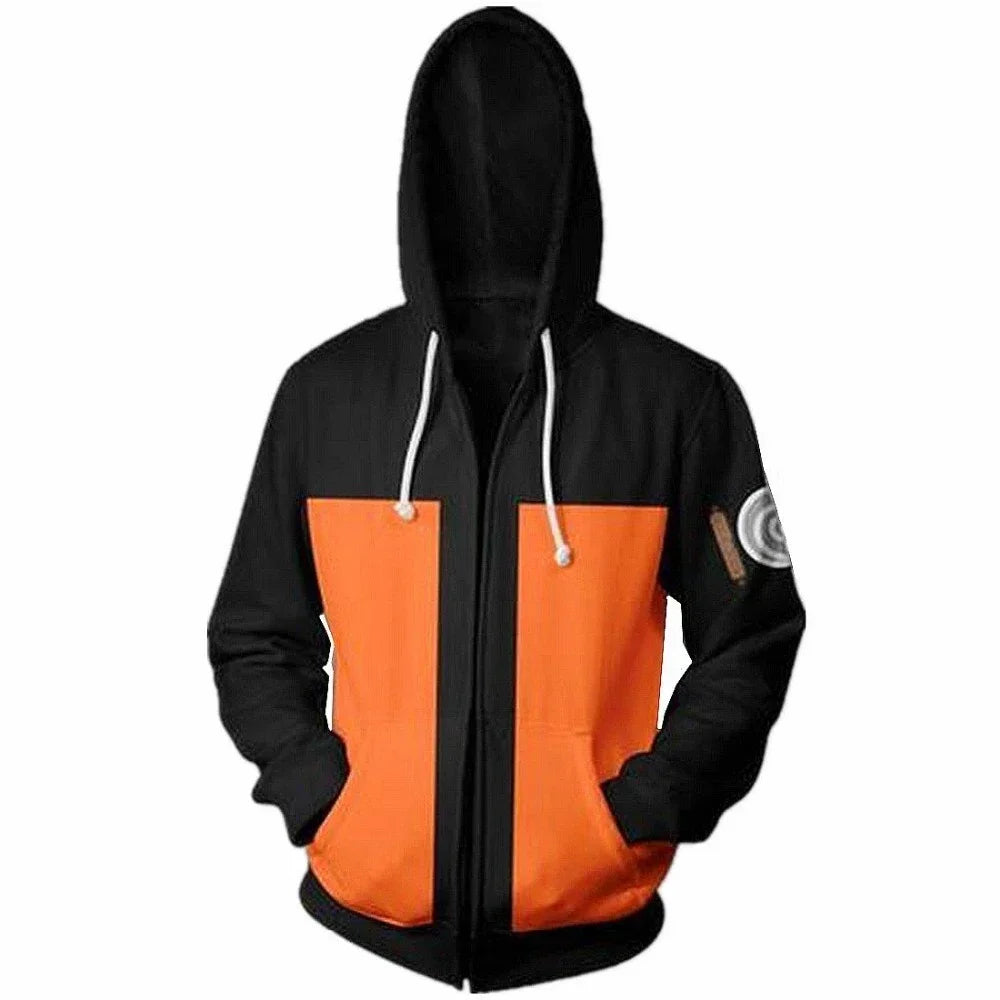 Anime Zip Hoodie Jackets Cosplay Clothes Costumes Men Hoodies Sweatshirts Zipper Tops Sasuke Sweatshirt Kakashi Tops