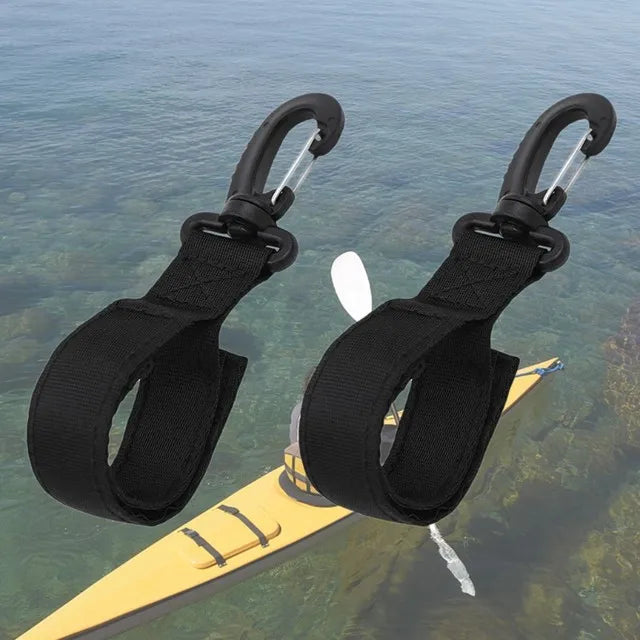 2 Pack Kayak Paddle Holder Webbing  Clip for SUP  Board Inflatable Boat