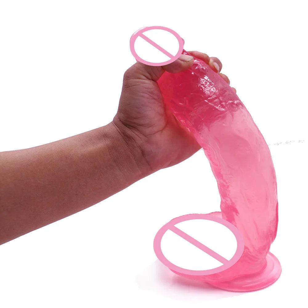D: 5.8cm 12inch 30cm Huge Dildos with Strong Suction Cup Realistic Big Dildo Penis Female Masturbator Sex Shop Adult