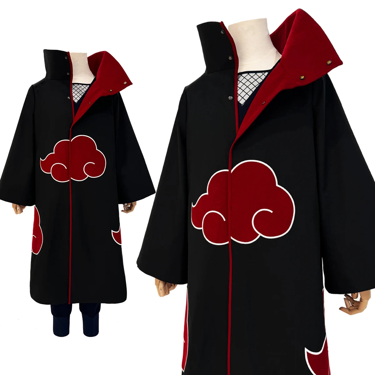 HOLOUN Naru Anime Uchiha Sasuke Uchiha Itachi Cosplay Costume Cloak Embroidery Hawk Team Uniform Adult Convention S-2XL
