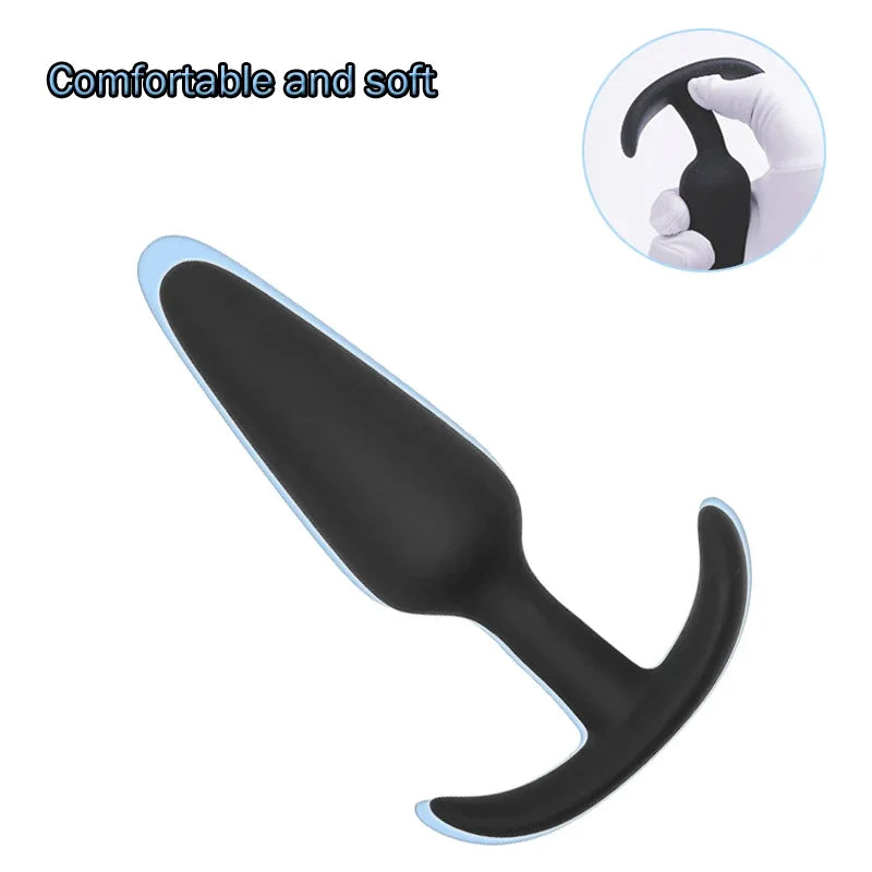 Silicone anal plug safety Dildo vibrator sex toy men and women anal massager buttocks plug intimate products adult homosexual pr