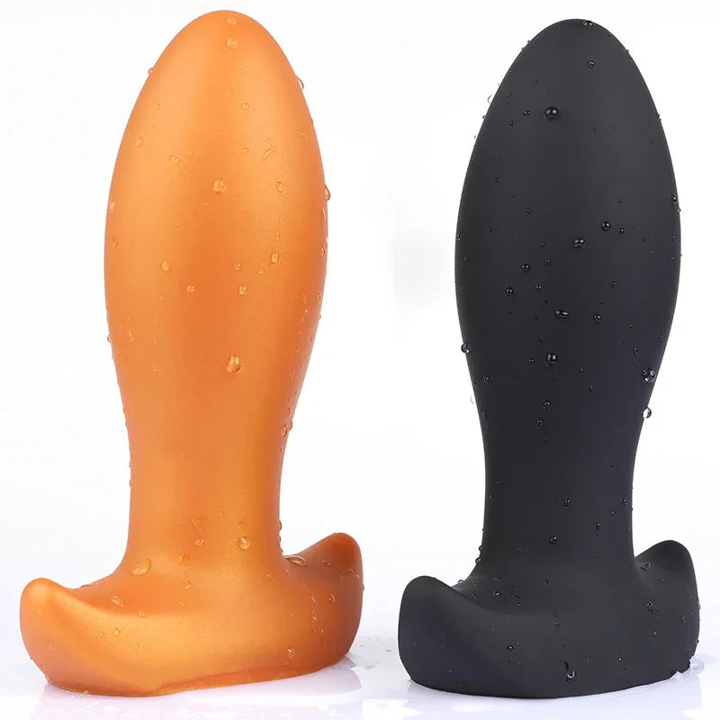 Dog Eggs Model Dildo Golden Black Pattern Super Huge Orgasm Smooth Unisex Vagina Anus Expansion Big Plug Massage Prostate Toys