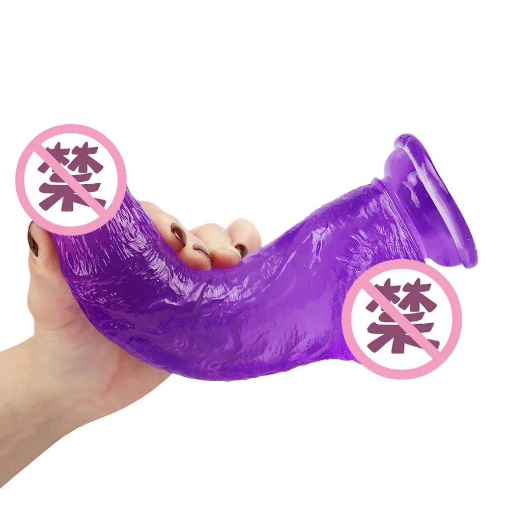 5CM dia Huge Realistic Giant Long Dildo Vaginal Masturbators Penis Erotic Toy for Women Suction Cup Thick Glans Dick