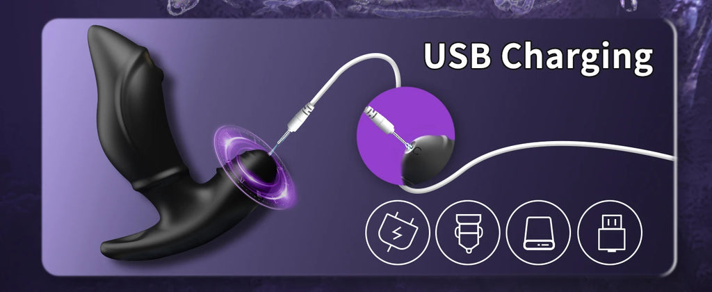 Anal Plug Vibrator Remote Control Butt Plug 10 Speed Vibrating Safer Adult Products Masturbation Sex Toy for 18 Men & Women