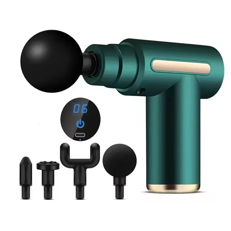 Deep Muscle Activity Electric Shock Massage Gun Neck Waist and Back Exclusive Physical Therapy Tool for Fitness Muscle Recovery