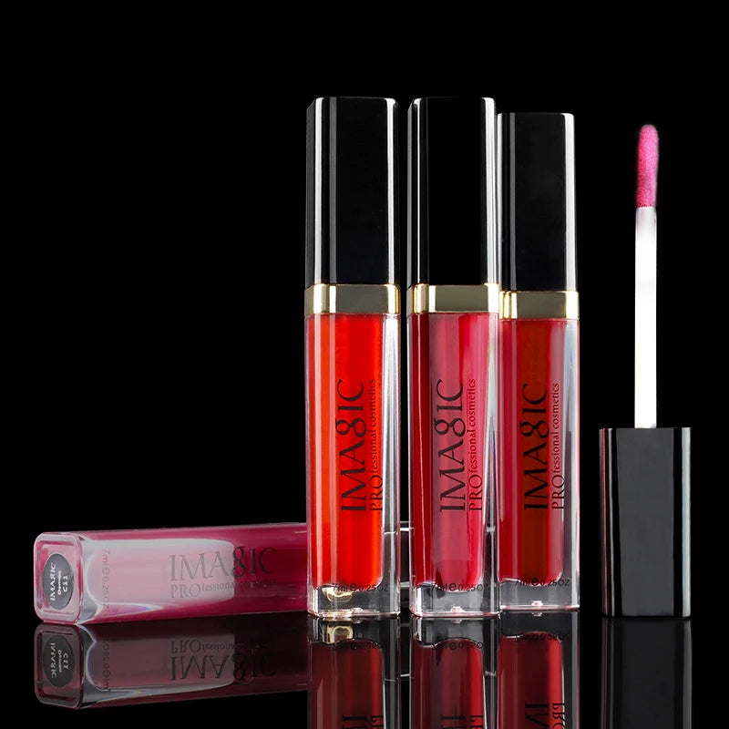 IMAGIC 12-Color Long-lasting Waterproof Matte Lightweight Velvet Smooth Lipstick Silky Sexy Lips Pigment Makeup Korean Cosmetics