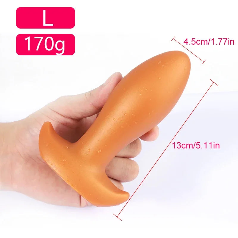 Dog Eggs Model Dildo Golden Black Pattern Super Huge Orgasm Smooth Unisex Vagina Anus Expansion Big Plug Massage Prostate Toys