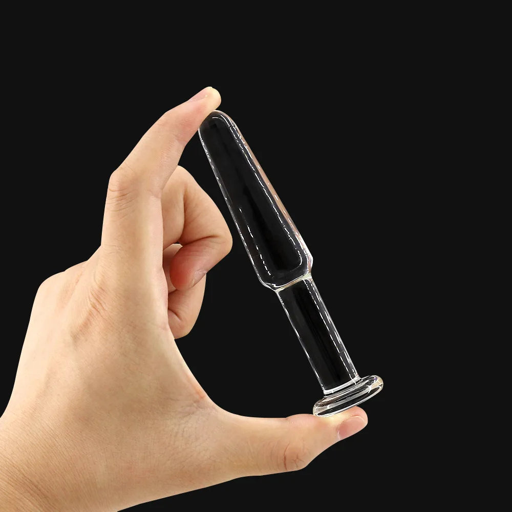 Glass Anal Beads Butt Plug Female Masturbator Sex Toys Adult for Women Men Anus Dilator Prostate Massager Hard Dildos
