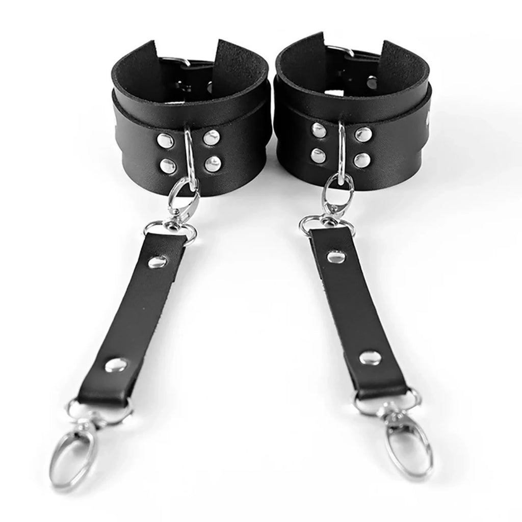 Handcuffs Sex Toys Games For Couples Leather BDSM Kit Body Harness Cuffs Bondage Straps Erotic Adult Sex Toys for Party Sexy