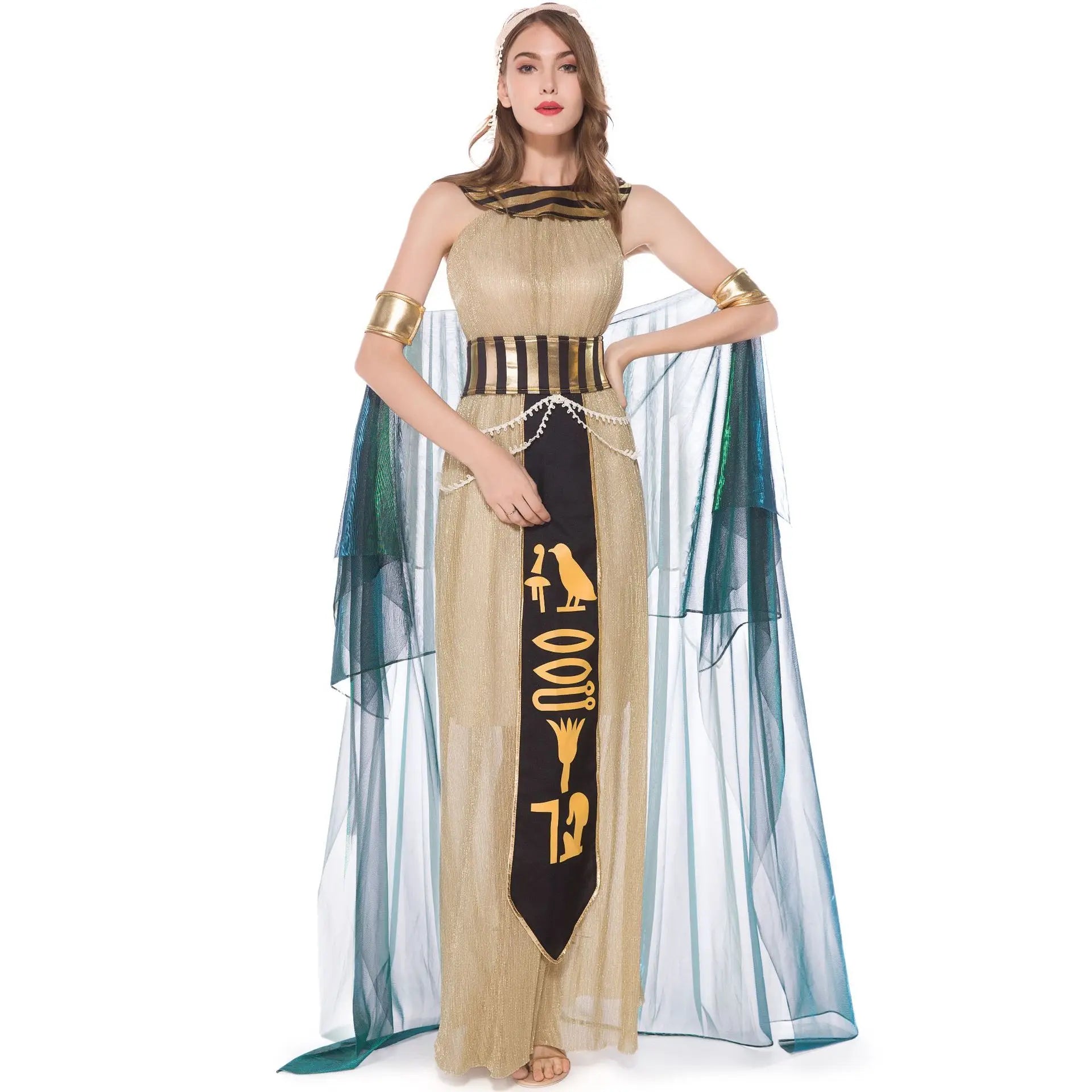 Adult Ancient Egyptian King Pharaoh Costume Egypt Cleopatra Costumes Cosplay Halloween Fancy Dress Historical Theme Party