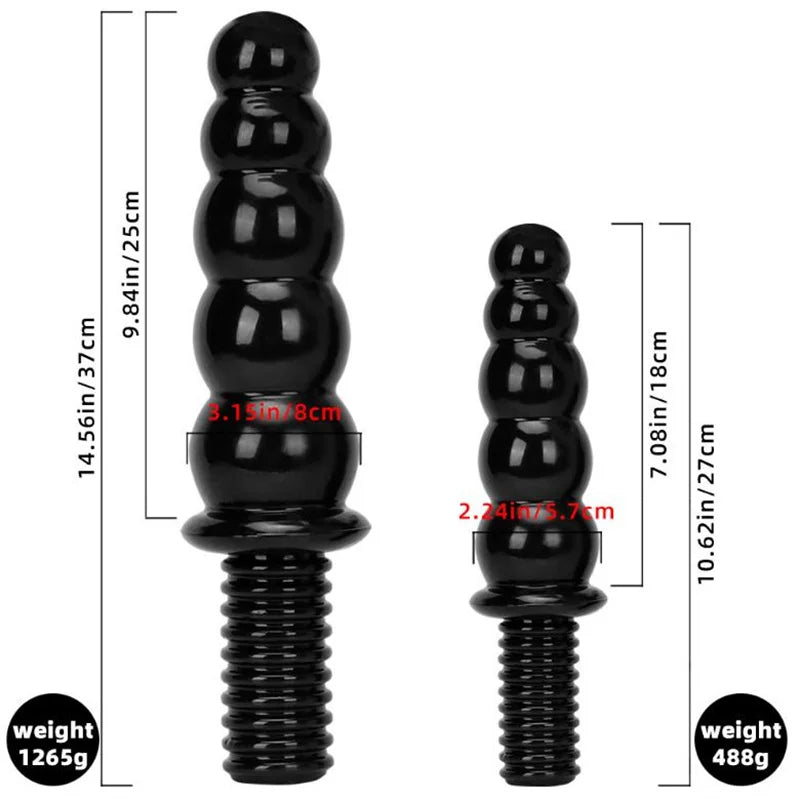 Huge Anal Plug Dildo with Handle ButtPlug Anal Bead Vagina Anus Dilator Prostate Massage Sex Toys for Women Men Masturbation 18+