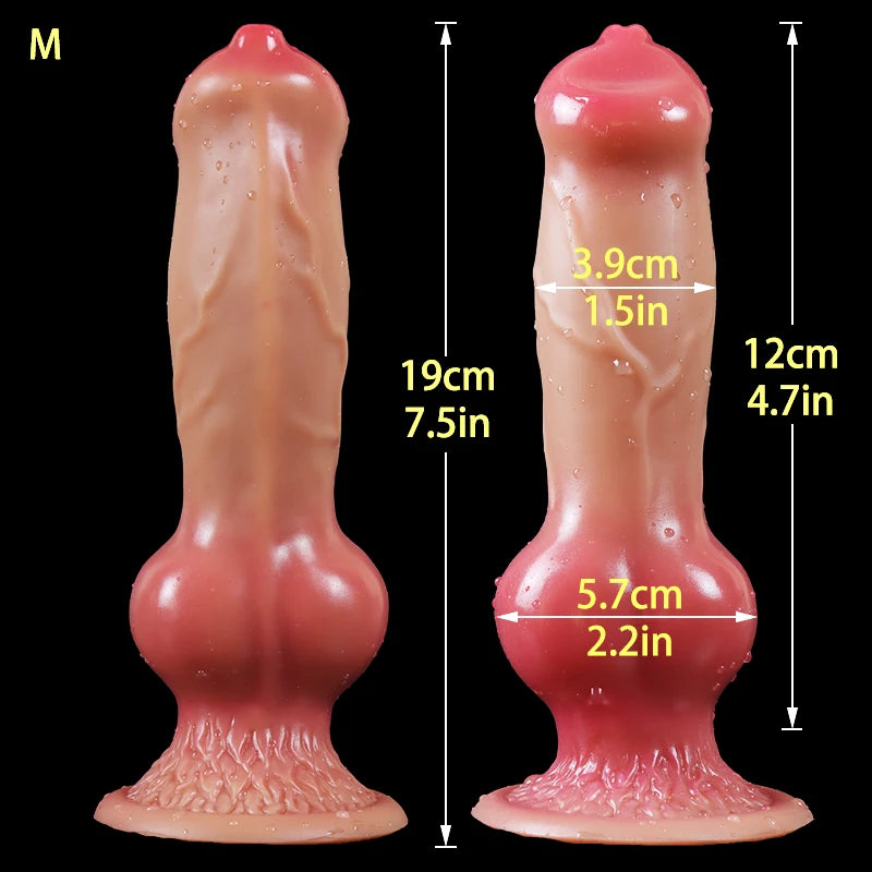 Realistic Penis with Suction Cup Dog Dildo/Huge Dildo Animal Big Butt Plug Giant Monster Cock Dick Adults Supplies for Men Women