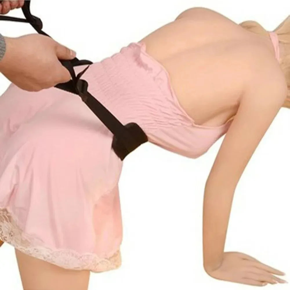 BDSM Restraint Waist Bondage Gear Adult Sexual Life Assist Sextoy SM Slave Couple Sex Game Tools Adjustable Soft Body Lift
