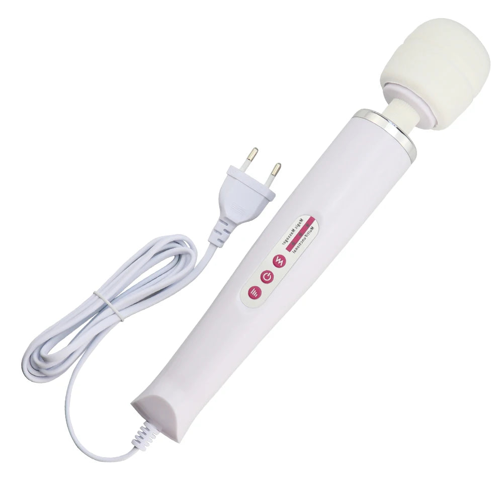 Super strong vibration massager with multiple frequencies to stimulate orgasm. Adult sex toy suitable for female masturbation.
