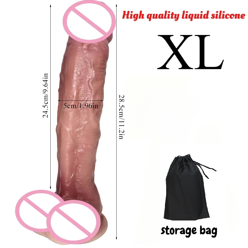 Realistic Silicone Dildo with Suction Cup Anal G-Spot Masturbator Penis Adult Sex Toys Huge Dildos for Women Rubber Cock Gode
