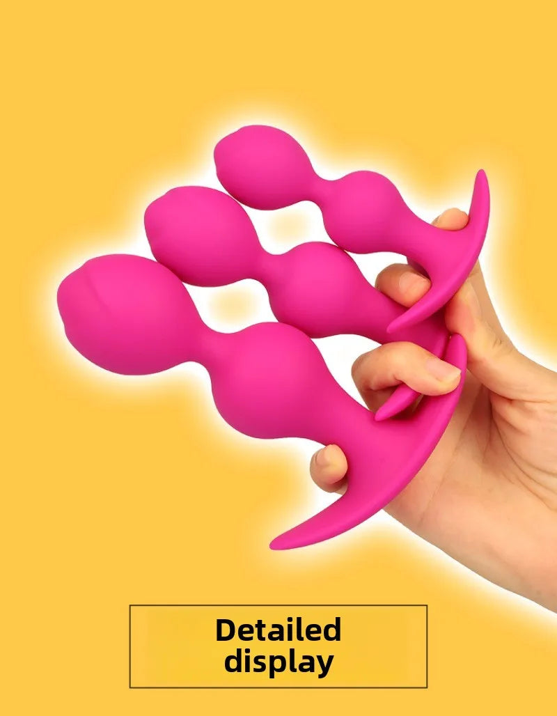 Ball-shaped Anal Plugs, Available Both Men Women When Worn Outside, Steel Ball Pullable Anal Plugs, Sex Products  Sex Toys
