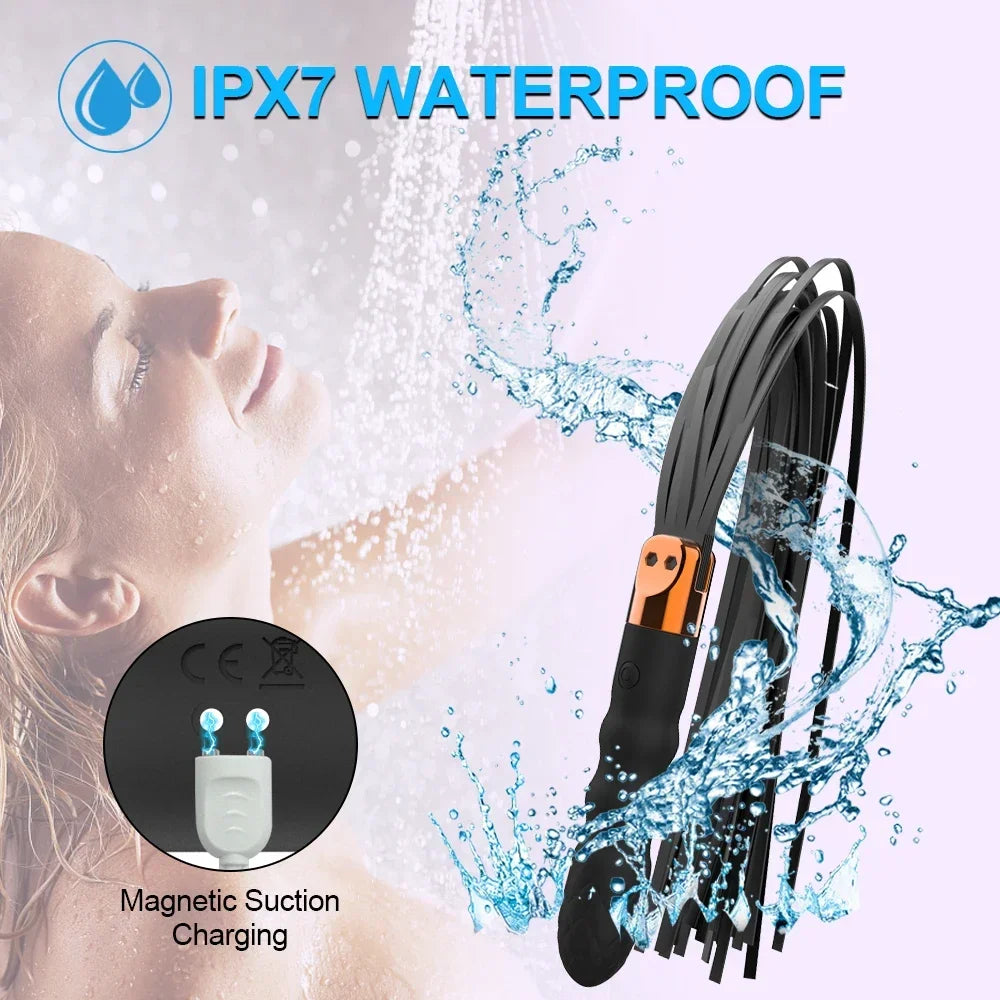 Leather Sex BDSM Vibrator for Women G Spot Massage SM Paddle Adult Play Bedroom Spanking Restraint Bondage Role Play 18+