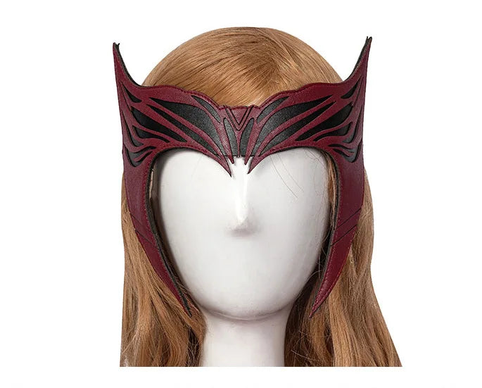 P-Jsmen Female Wanda Maximoff Cosplay Costume Scarlet Witch Headwear Cloak and Pants Full Set Outfit Halloween Accessories Props