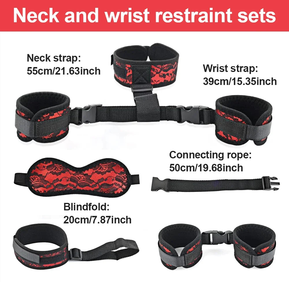 Bdsm Restraints Bondage Rope Open Leg Erotic Sex Toys Ankle Leather Handcuffs Sex Product Adult Games For Woman Female Couples