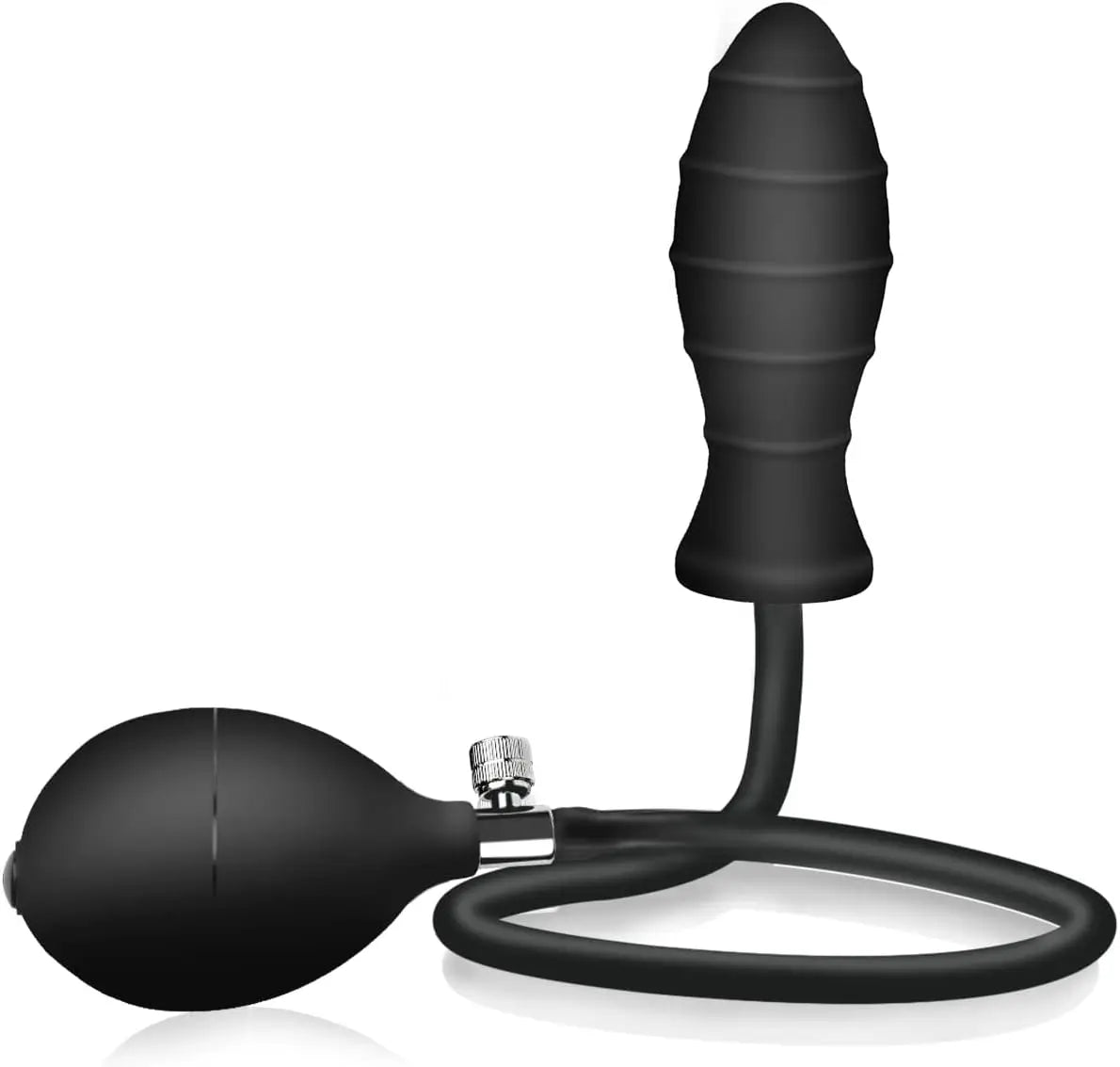 Inflatable Anal Plug with Metal Ball for Men&Women Extra Large Prostate Massager &G-Spot Stimulator Premium Comfort Anal Dilator