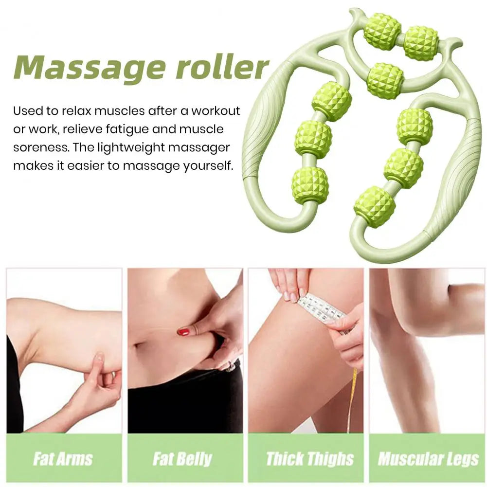 9 Rollers Leg Massage Roller Deep Tissue Massage Roller Soreness Relief Massage Roller Arm Muscle Relax Leg Beauty Rollers