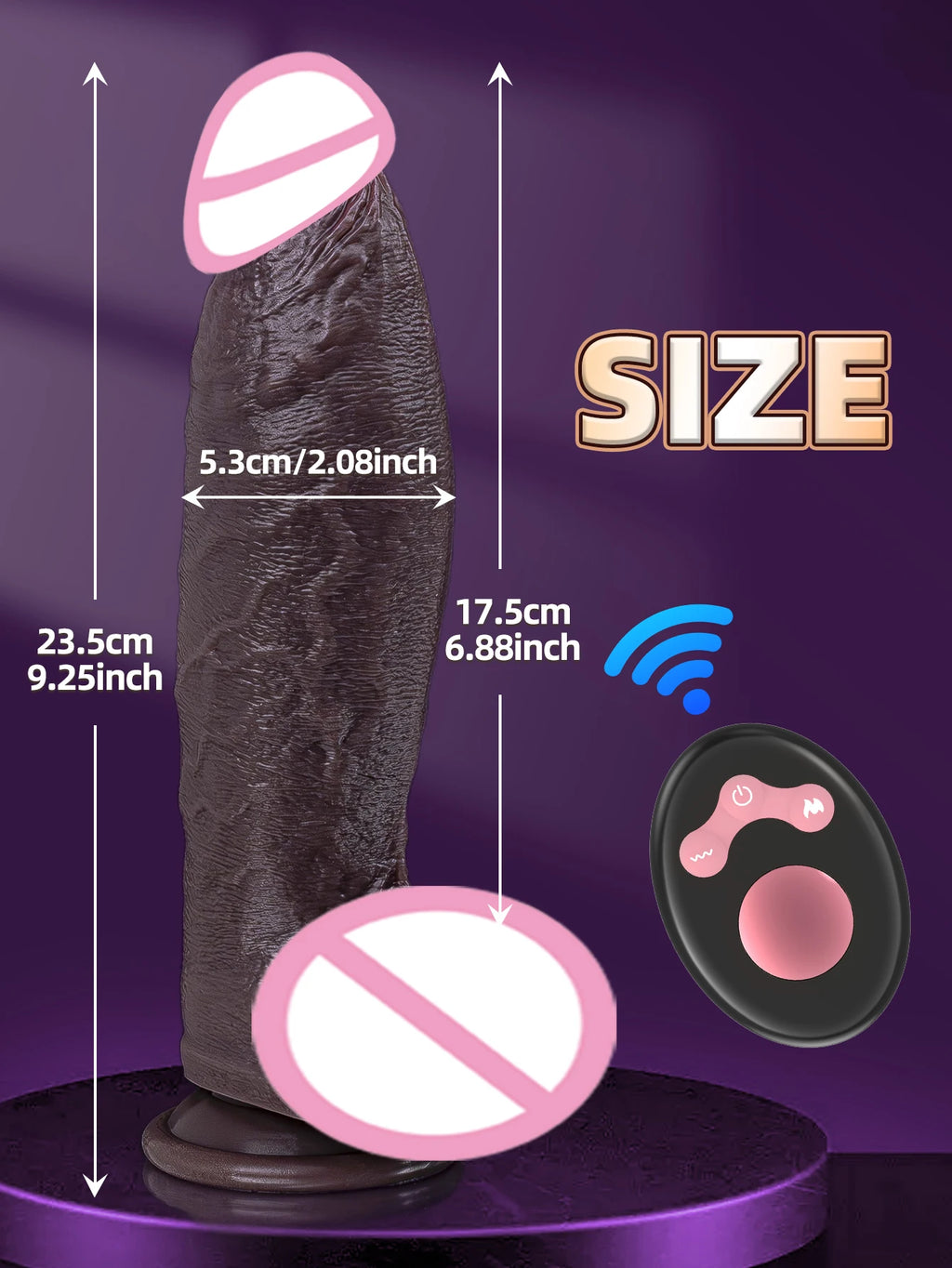 Realistic Dildo Telescopic Vibrator Man Dick Thrusting Vibrating Big Penis Cock Rotating Sex Toy For Women Realistic Penis Dildo