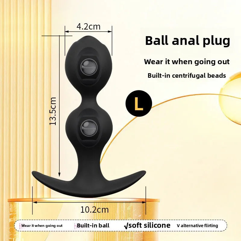 Ball-shaped Anal Plugs, Available Both Men Women When Worn Outside, Steel Ball Pullable Anal Plugs, Sex Products  Sex Toys