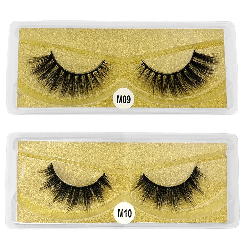 30 Pairs 3d Mink Lashes Natural Mink Eyelashes Wholesale False Eyelash Makeup Thick Fake Lash In Bulk