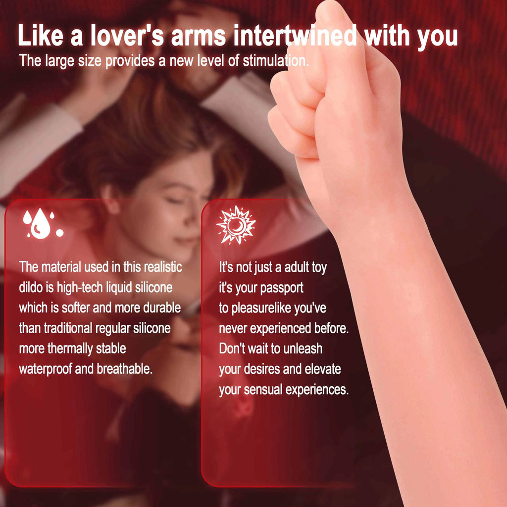 Giant Hand Shaped Anal Plug Arm Dildo Soft Silicone Fist Anal Filling Female Masturbation Sex Toys Realistic And Easy To Clean
