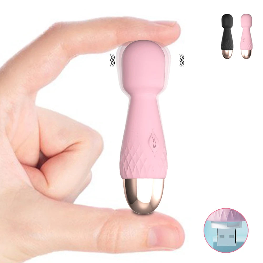 Mini Dildo AV Vibrator Sex Toys For Adults Women Vagina Clitoris Stimulator Magic Wand G Spot Anal Massager Female Masturbator