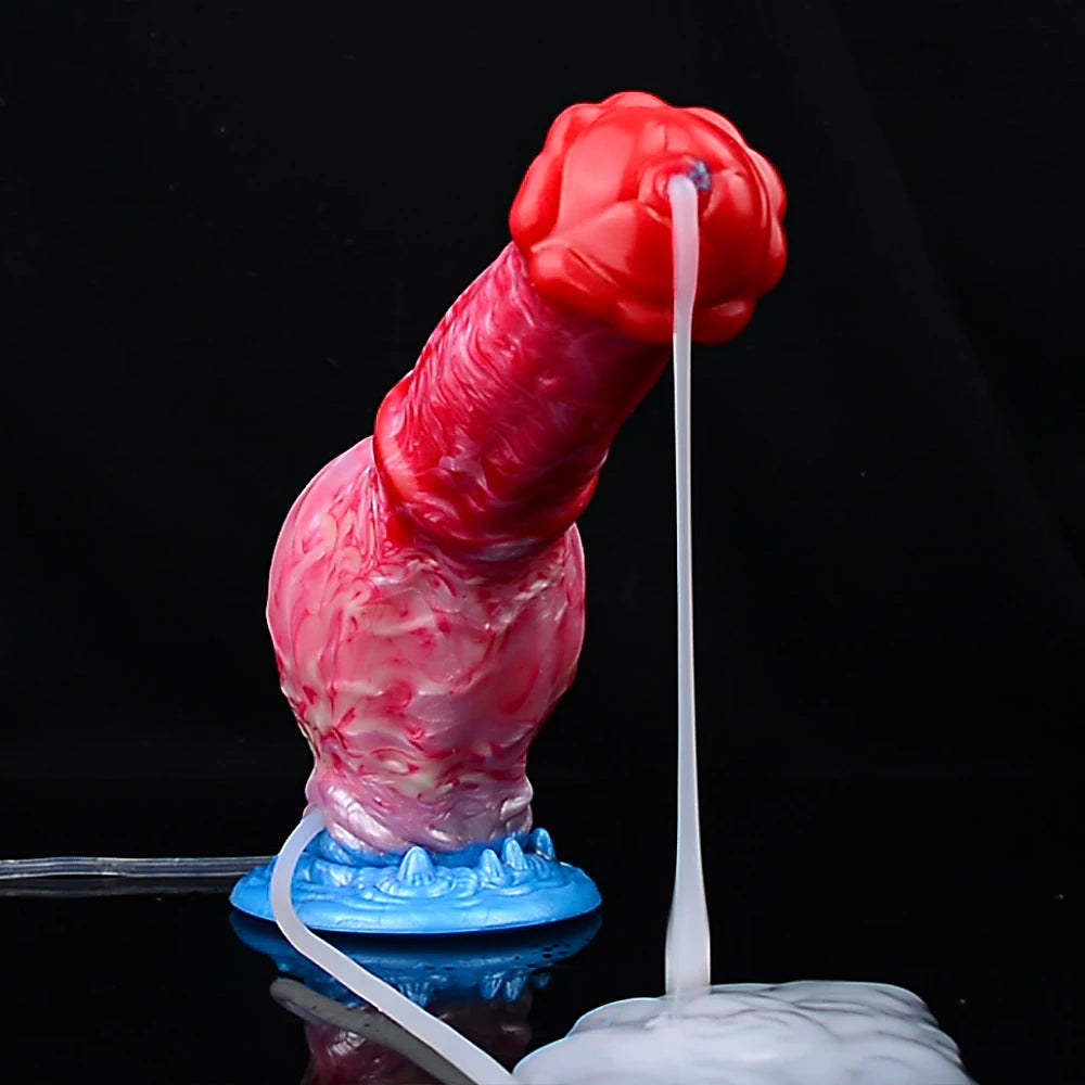 NNSX Long Horse Inflatable Squirting Anal Plug Strong Sucker for Women Masturbator Female Vagina Massage Butt Plug Sex Product