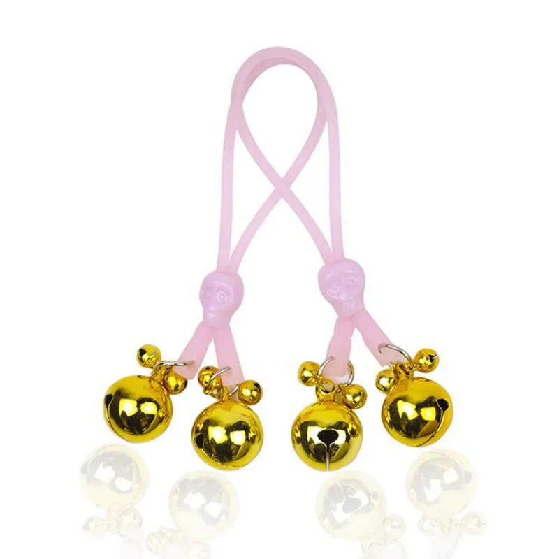 Erotic Gadgets Elastic Rope Bondage Nipple Clamp with Luminous Boobs Sex Toy for Pain Fetish Adult Games Breast Massage Products