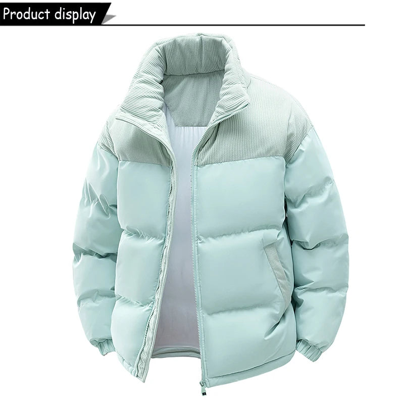 Autumn Winter Men Outdoor Removable Hooded Windbreak Jacket Coats Men Warm Outwear Casual Fashion Solid Parkas Jacket Male Tops