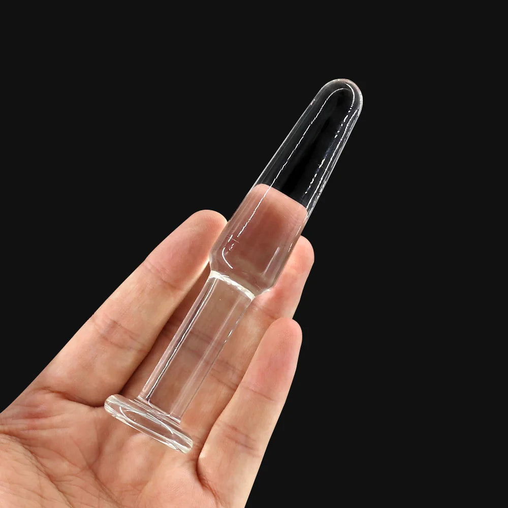 Glass Anal Beads Butt Plug Female Masturbator Sex Toys Adult for Women Men Anus Dilator Prostate Massager Hard Dildos