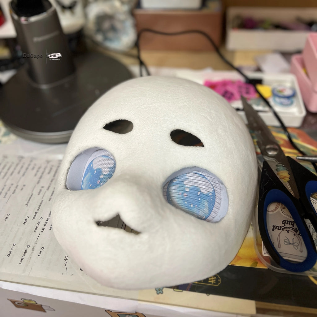 Fursuit Kigurumi Skull Headwear Cosplay Furry DIY Kit Accessories Face Pile Fabric Animal Kig Mask Head Base Fullset All in one