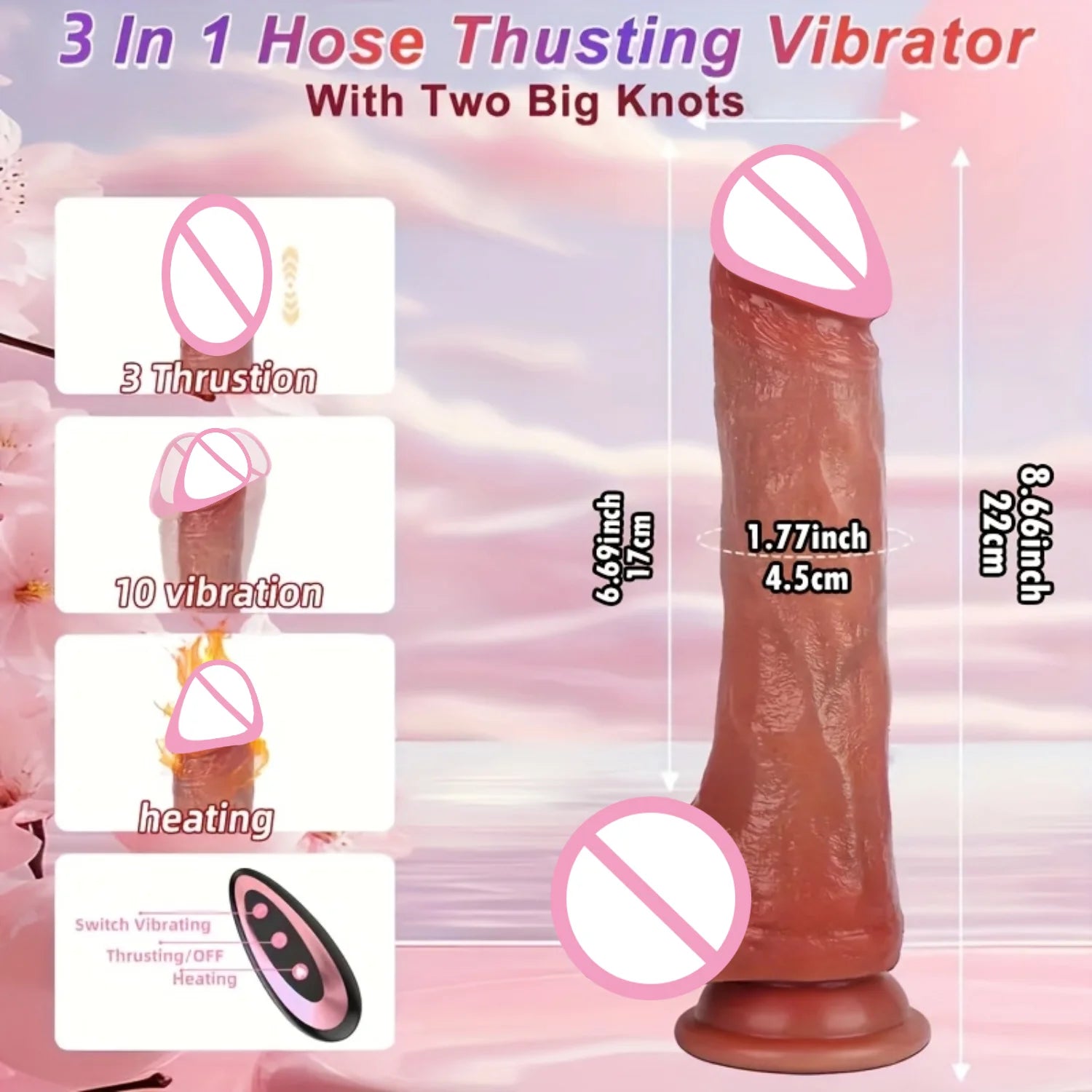 Erotic Dildo Telescopic Vibrator Adult Sex Toys Vagina Penetration Realistic Large Penis Anal Plug With Female Sex Toys Big dick