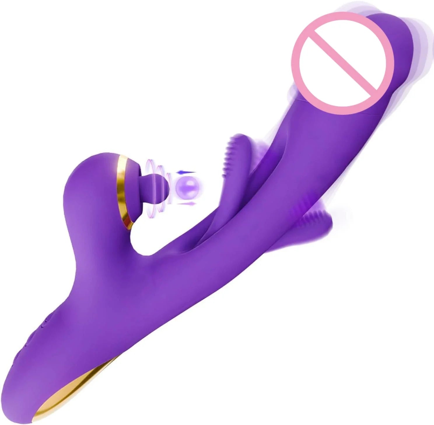 Super Powerful Double-Paddling Vibrator Female Impact Massage Fake Penis Clitoris Stimulator G-spot Massager Adult Toy
