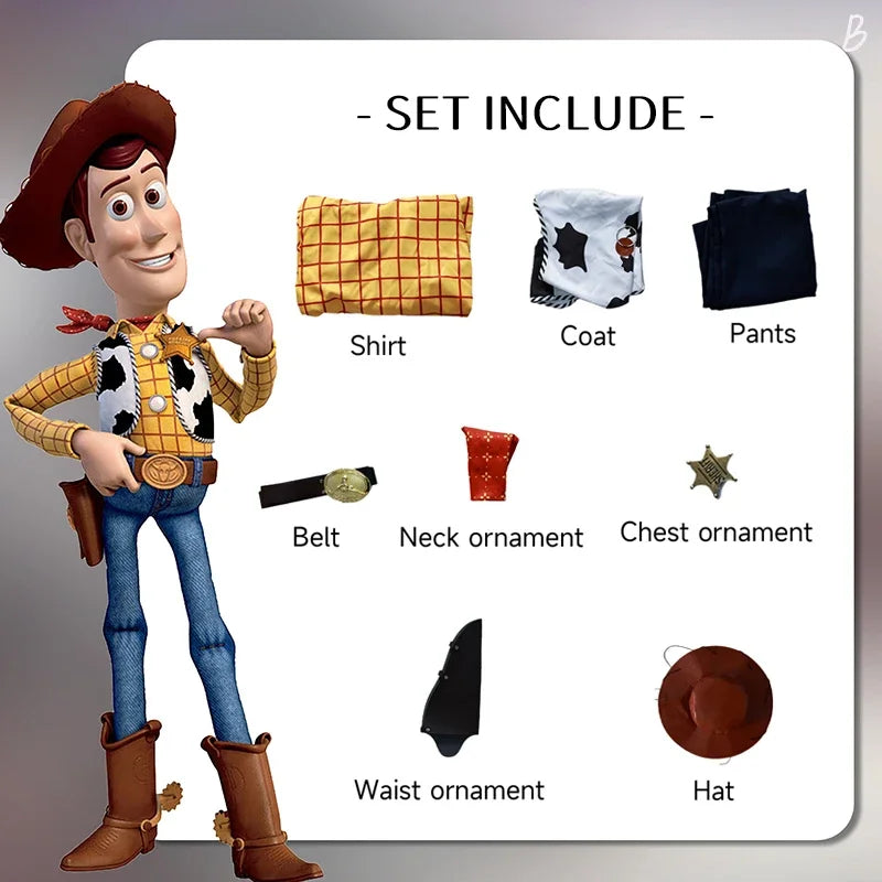 Woody Cosplay Costume Jessie Adult Carnival Uniform  Anime Men Halloween Party Costumes Masquerade Game